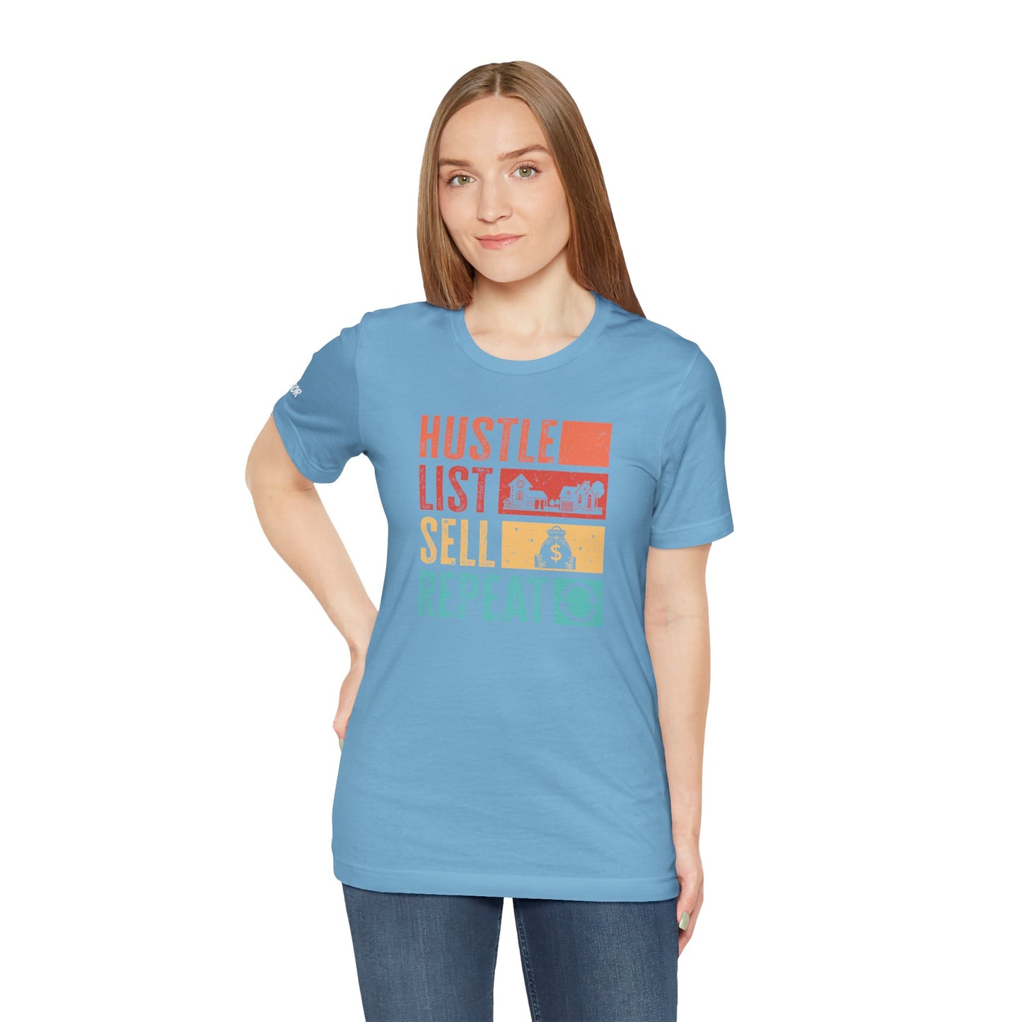 π‘ Hustle. List. Sell. Repeat. β The Official Realtor Mantra Tee! π‘
