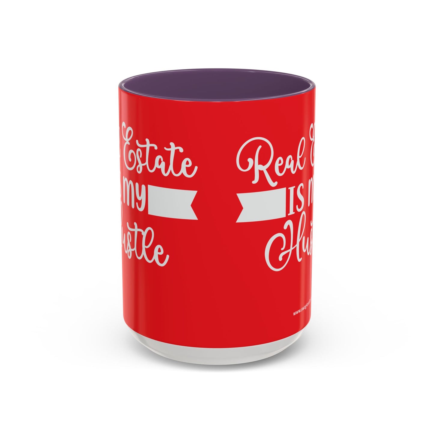 Real Estate Is My Side Hustle Realtor Accent Coffee Mug (11, 15oz)