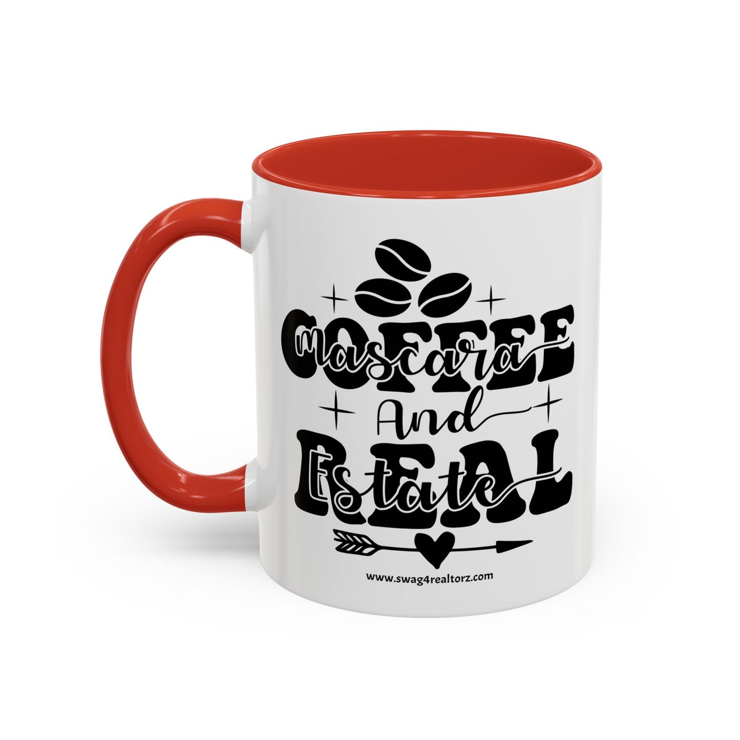 Coffee Mascara And Real Estate Realtor Accent Coffee Mug (11, 15oz)
