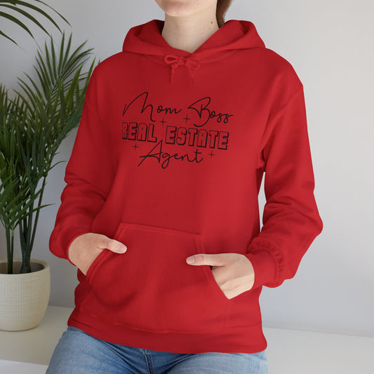 🏡 Mom Boss Real Estate Agent Hoodie – Because Selling Homes & Mom Life Never Stops! 🏡