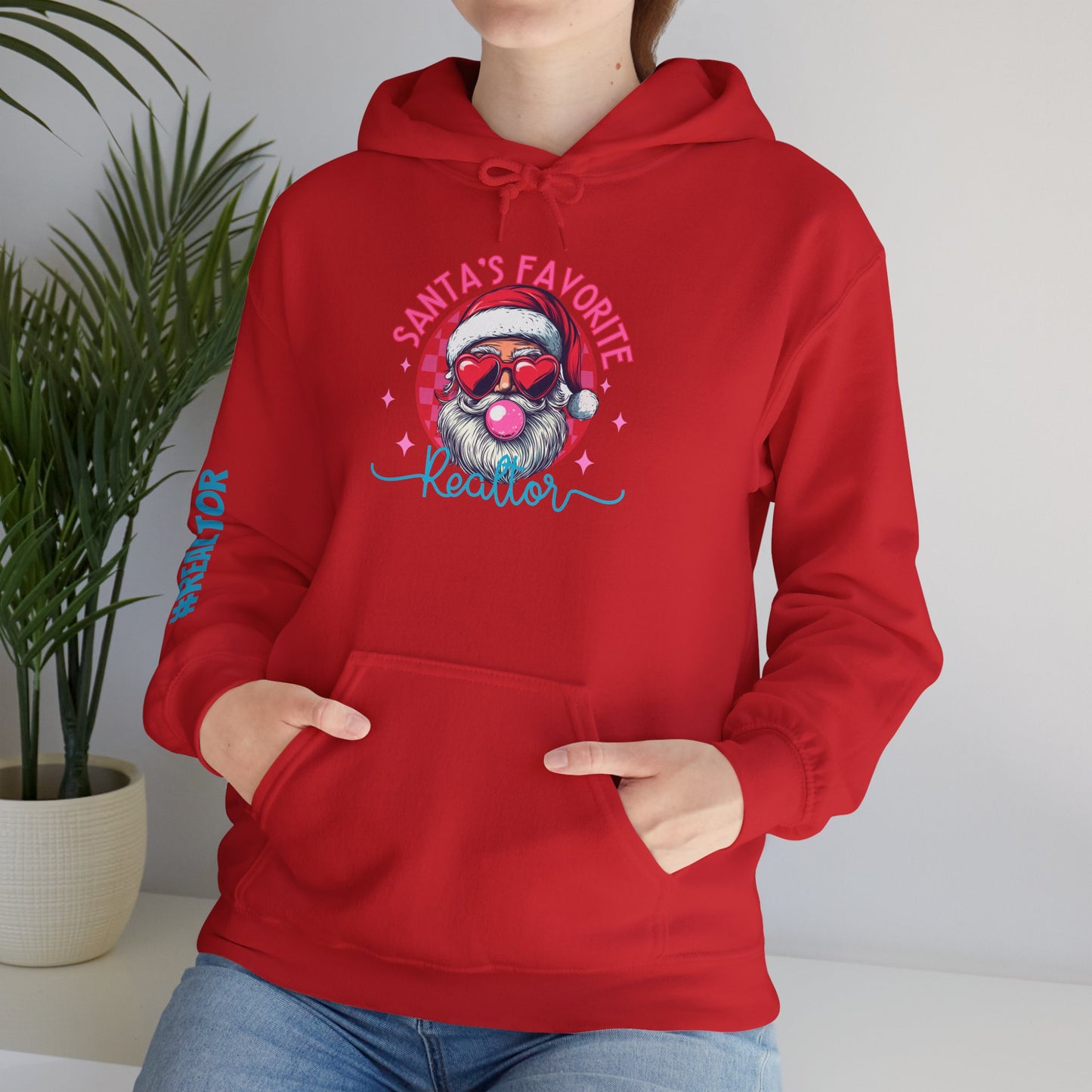 🎅 Santa’s Favorite Realtor Hoodie – Sleighin’ in Style Since Day One