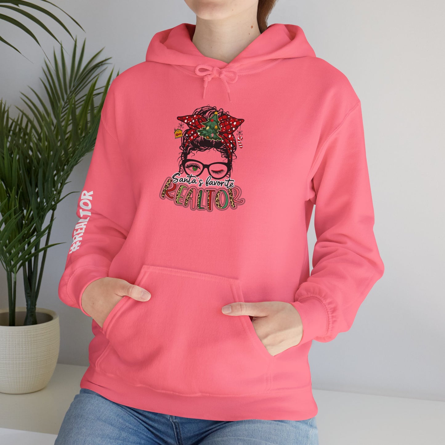 🎀 Santa’s Favorite Realtor Hoodie – Sleighin’ Homes in Style!