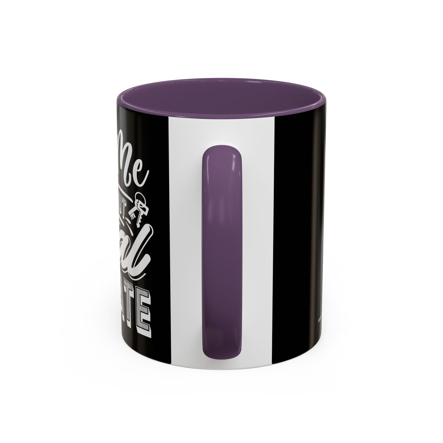 Ask Me About Real Estate Realtor Accent Coffee Mug (11, 15oz)