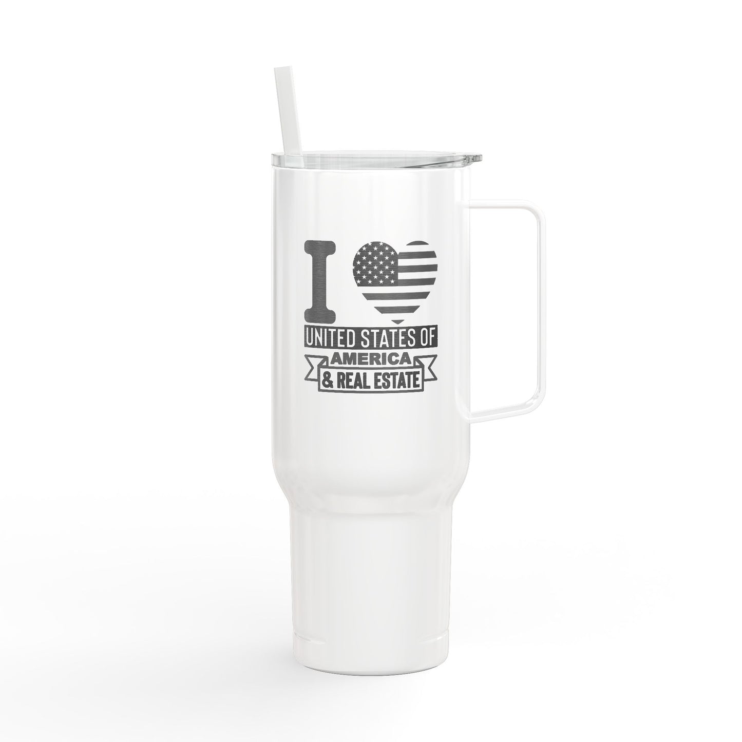 I ❤️ United States of America & Real Estate – 40oz Tumbler for Realtors