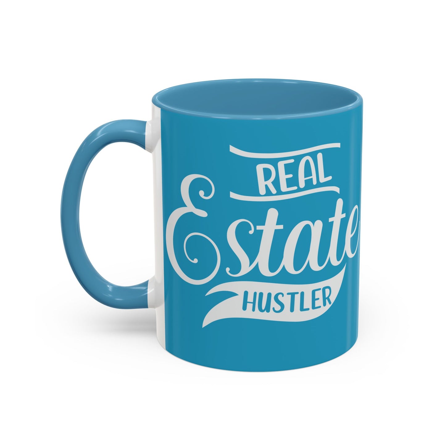 Real Estate Hustler Realtor Accent Coffee Mug (11, 15oz)
