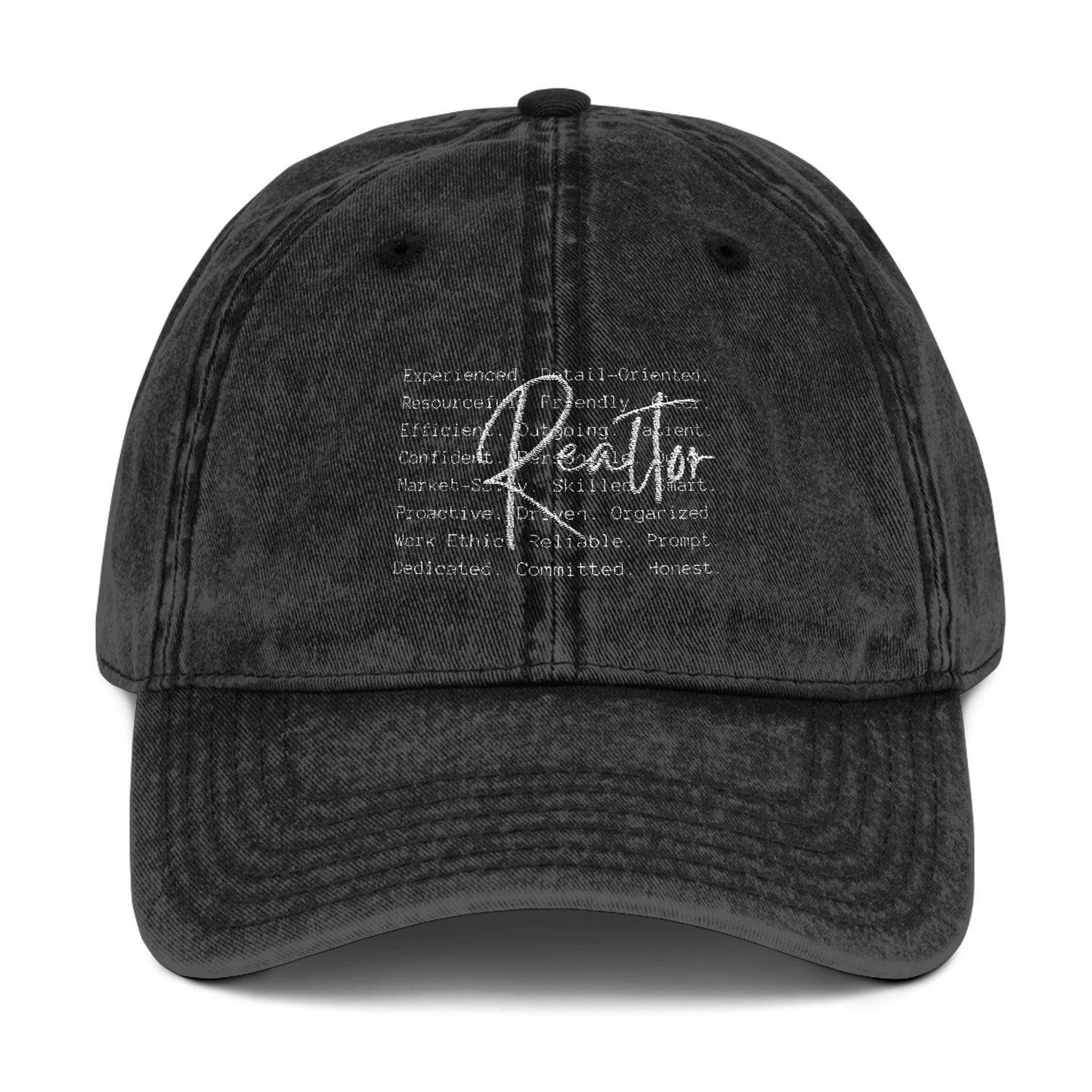 Realtor Hat – Definition of a Realtor Embroidered Vintage Cap