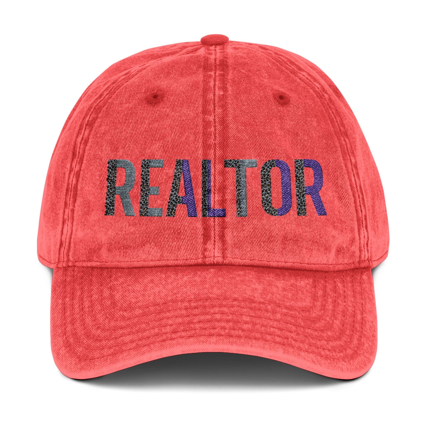 REALTOR Pride Hat – Rainbow Lettering Real Estate Cap
