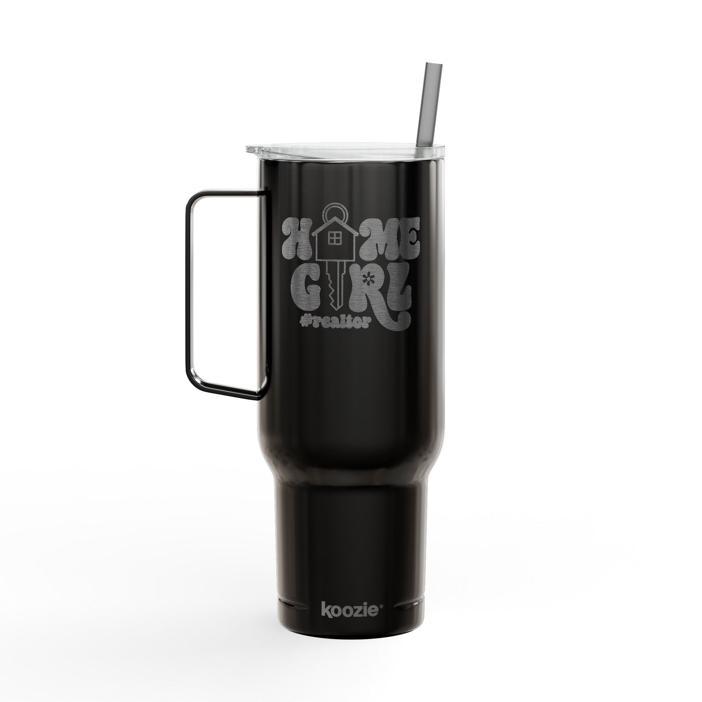 Home Girl #Realtor Tumbler – 40 oz Stainless Steel Mug with House Key Design