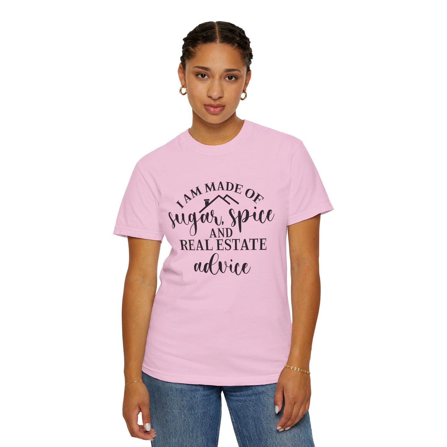 Made of Sugar, Spice, and Real Estate Advice Funny Real Estate T-Shirt