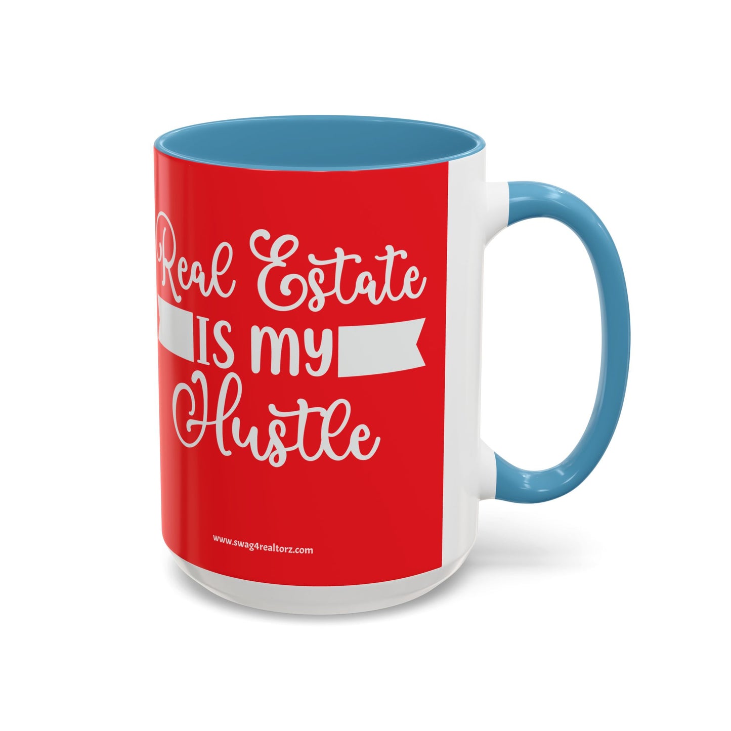 Real Estate Is My Side Hustle Realtor Accent Coffee Mug (11, 15oz)