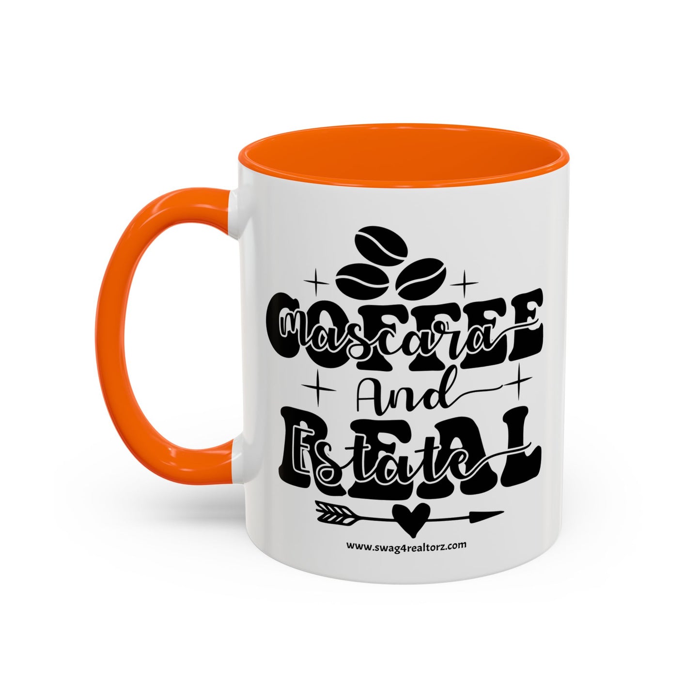 Coffee Mascara And Real Estate Realtor Accent Coffee Mug (11, 15oz)