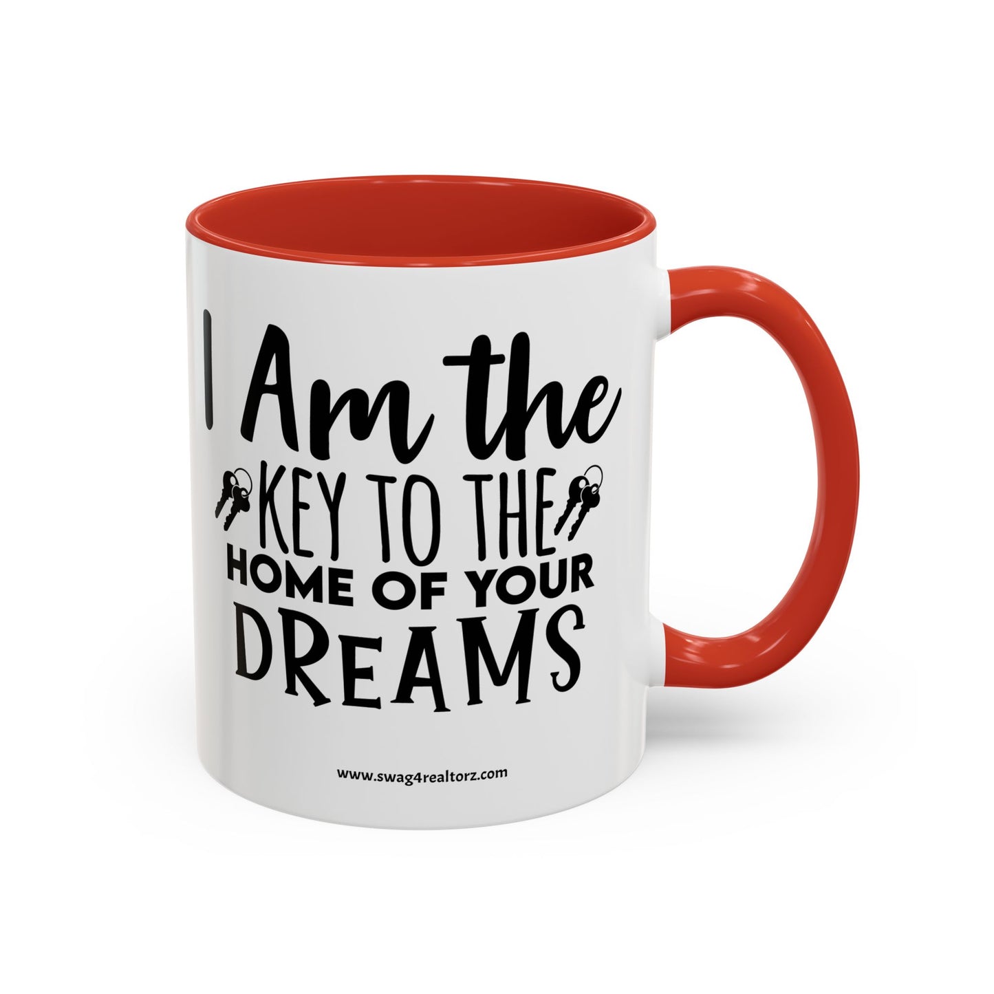 I Am The Key Realtor Accent Coffee Mug (11, 15oz)