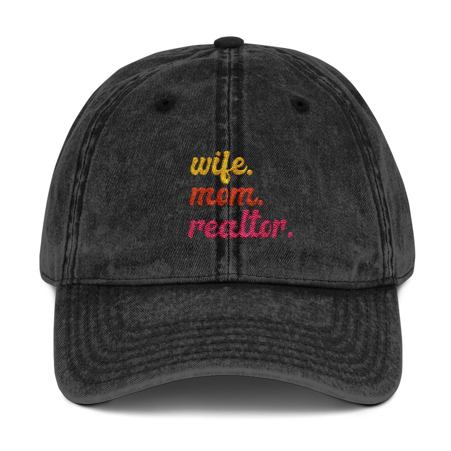 Embroidered Wife. Mom. Realtor. Hat