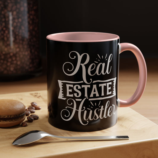 Real Estate Hustler realtor Accent Coffee Mug (11, 15oz)