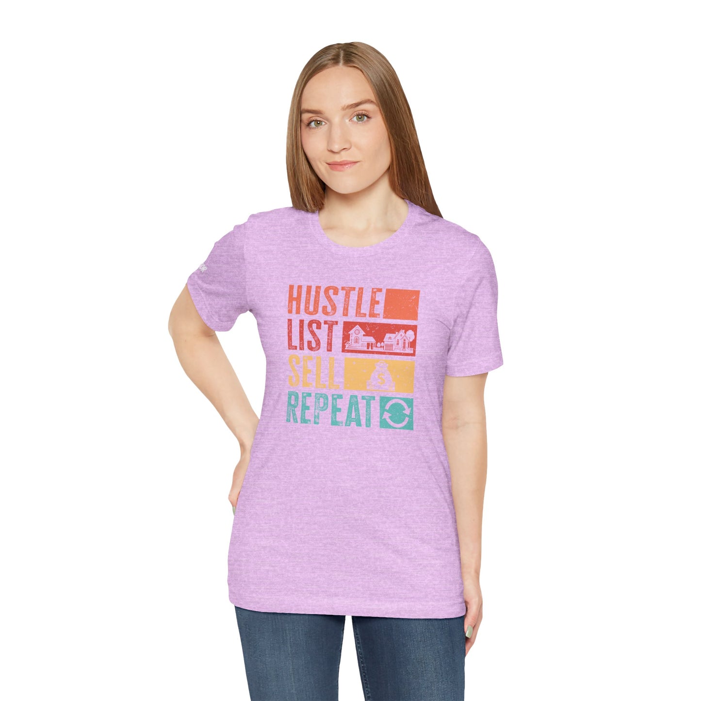 π‘ Hustle. List. Sell. Repeat. β The Official Realtor Mantra Tee! π‘