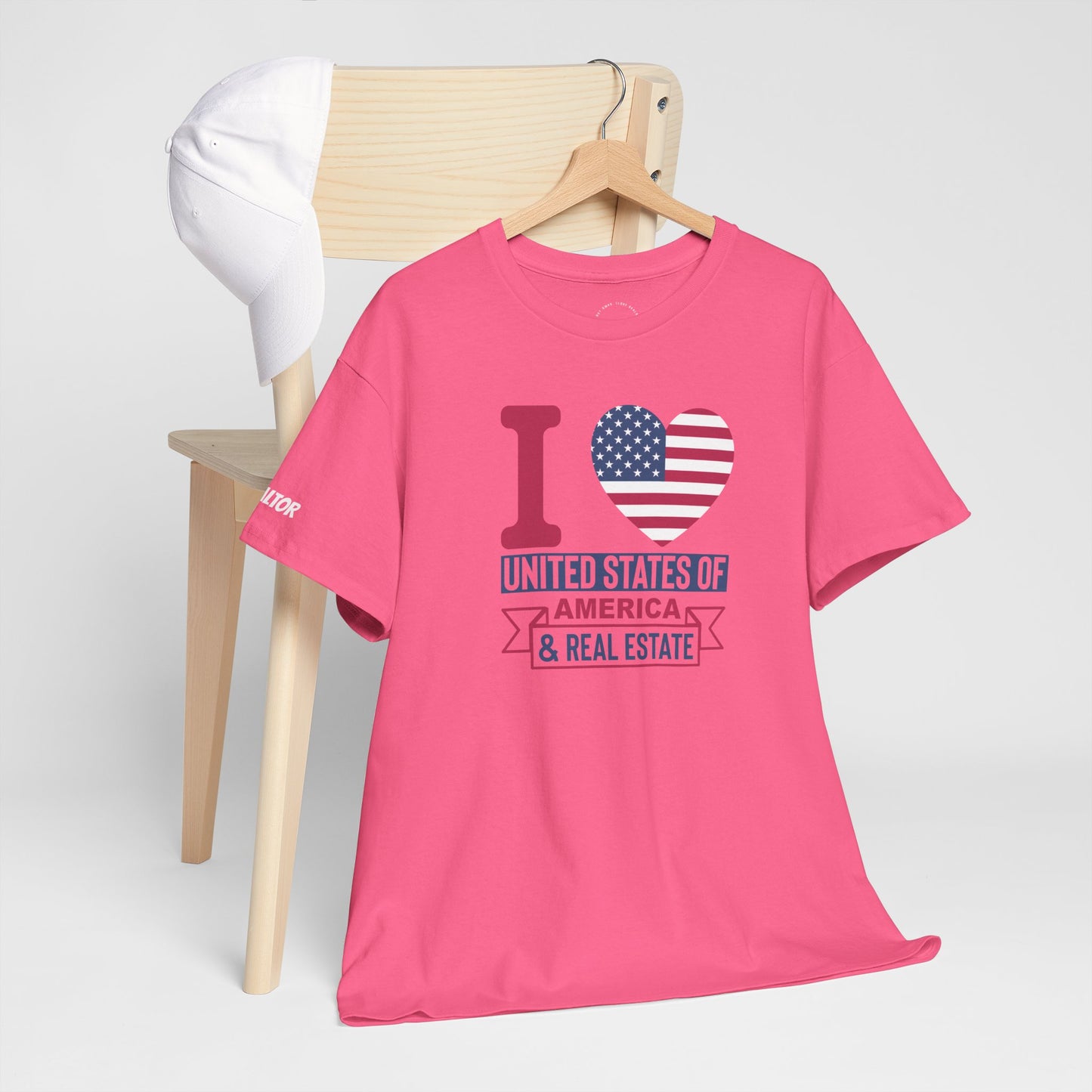 I β€οΈ America & Real Estate Tee β Where Freedom Meets the Front Door π