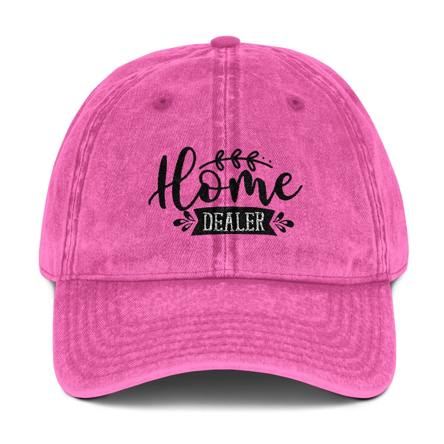 Home Dealer Hat – Real Estate Agent Script Font Cap