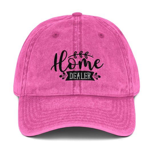 Home Dealer Hat – Real Estate Agent Script Font Cap