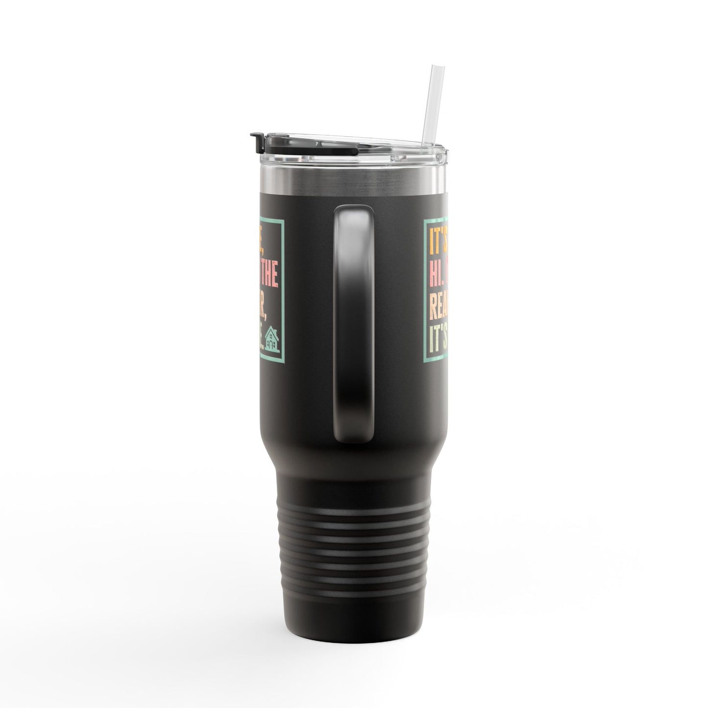 It’s Me. I’m the Realtor. Tumbler – 40 oz Stainless Steel Mug with Funny Pastel Text