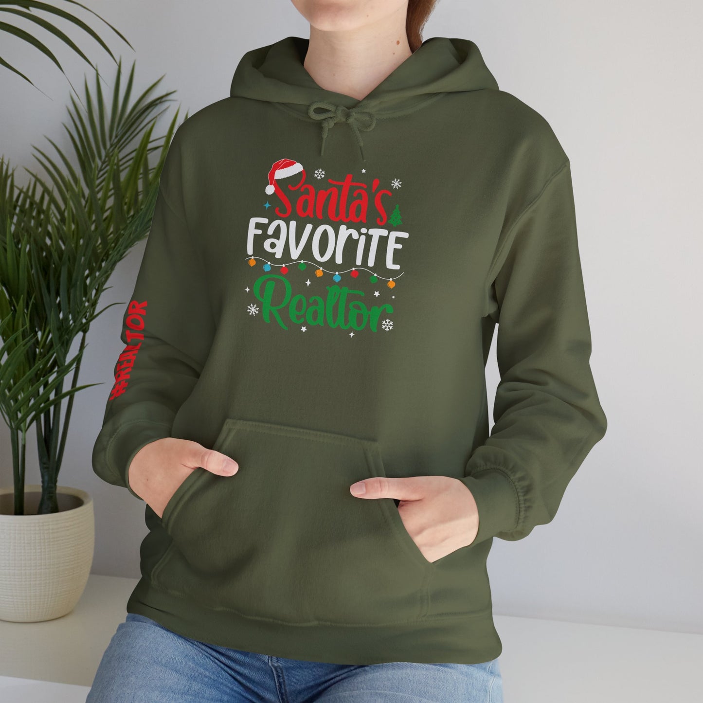 🎅 Santa’s Favorite Realtor Hoodie – Sleigh Listings in Style