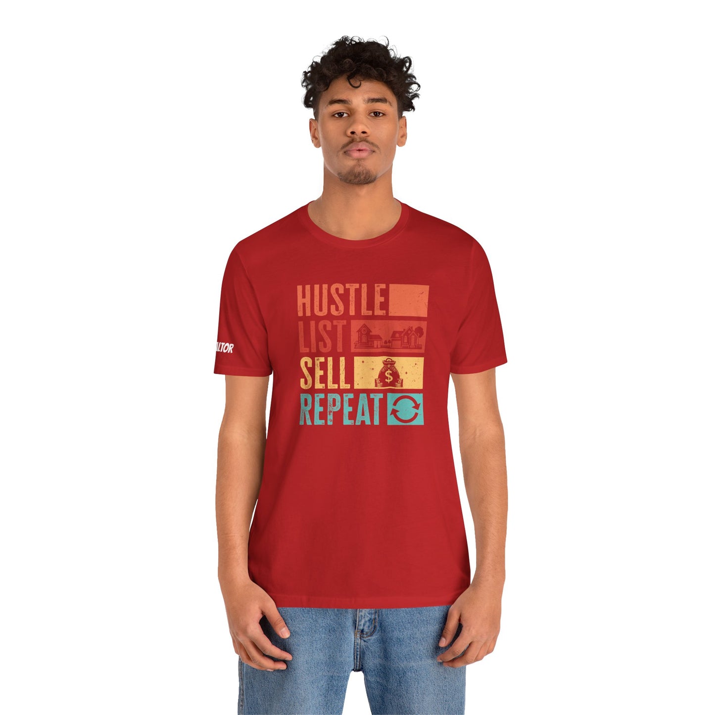 π‘ Hustle. List. Sell. Repeat. β The Official Realtor Mantra Tee! π‘
