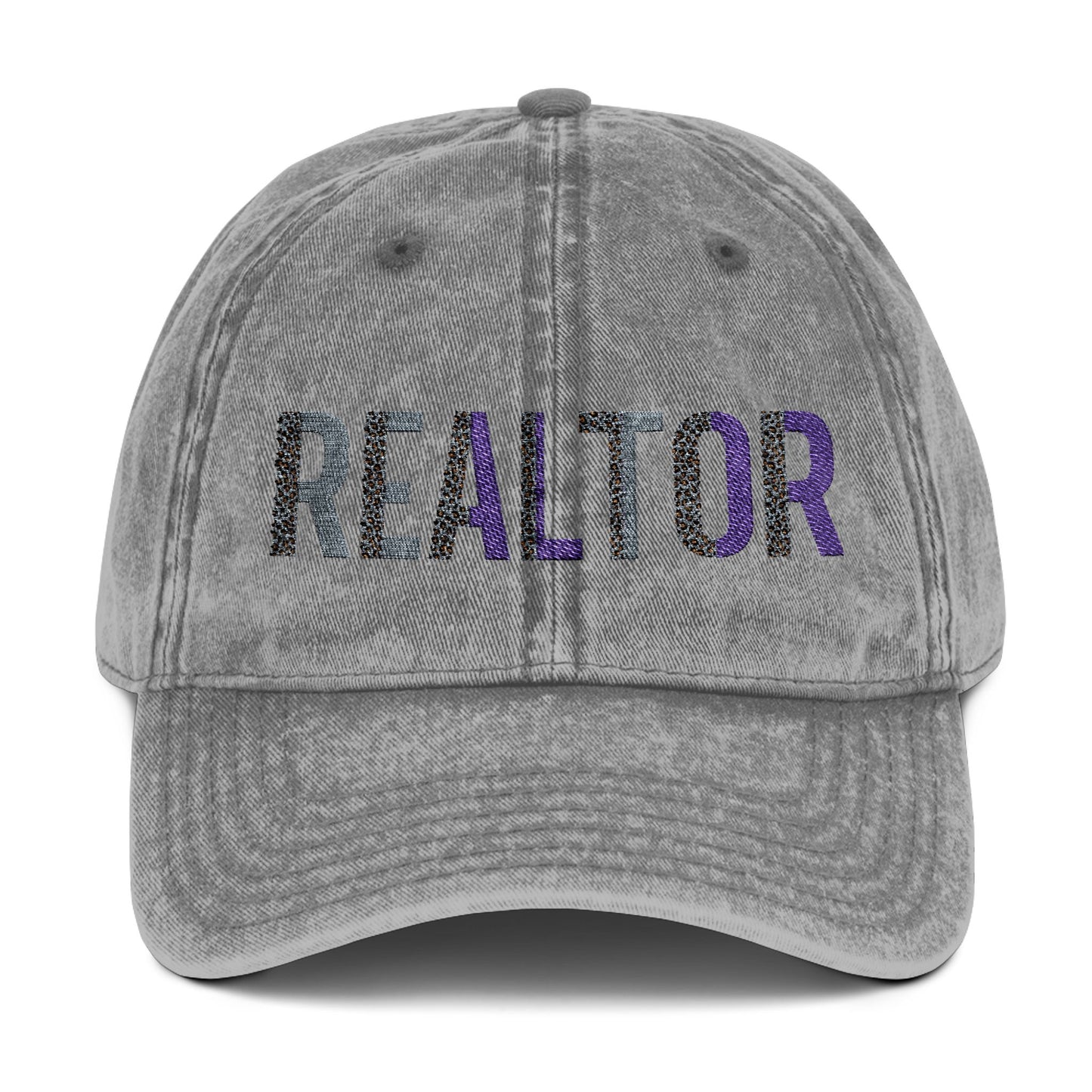 REALTOR Pride Hat – Rainbow Lettering Real Estate Cap