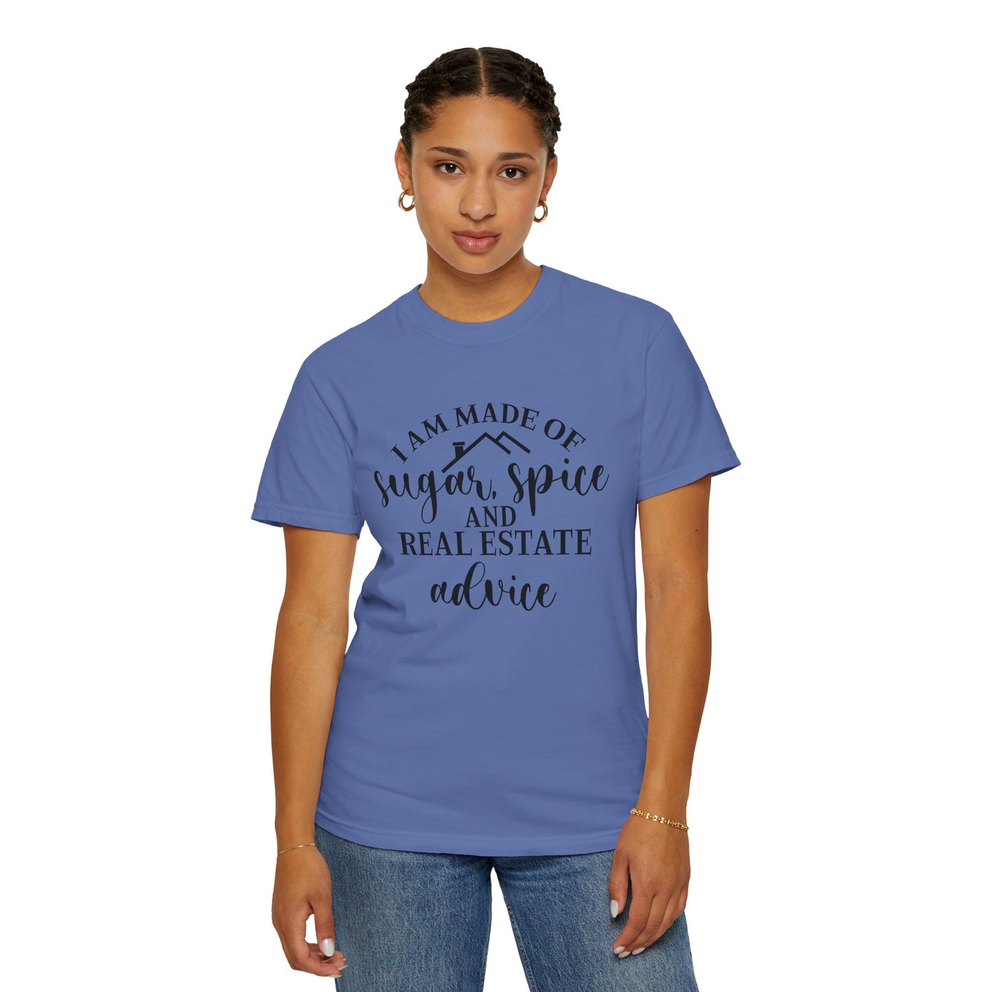 Made of Sugar, Spice, and Real Estate Advice Funny Real Estate T-Shirt
