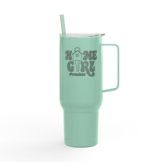 Home Girl #Realtor Tumbler – 40 oz Stainless Steel Mug with House Key Design