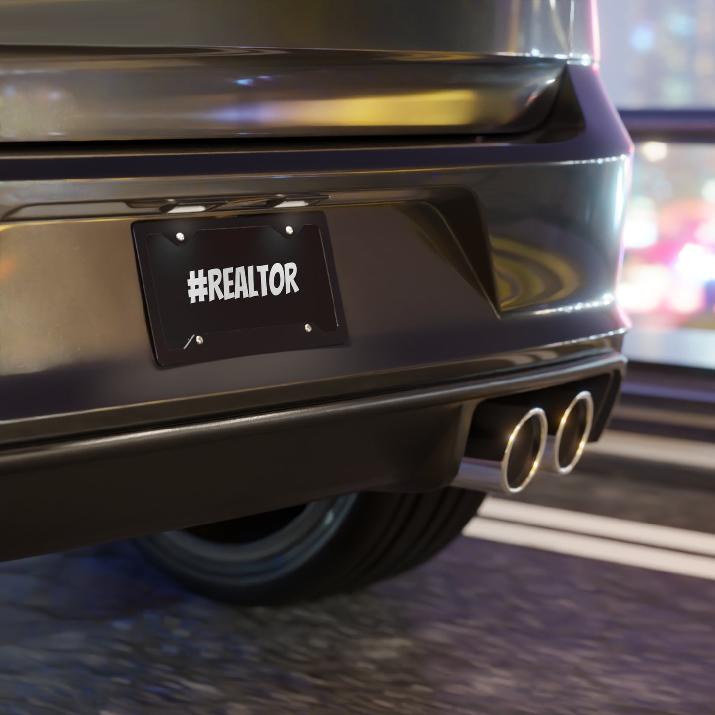 #REALTOR License Plate – Because Even Your Car Closes Deals