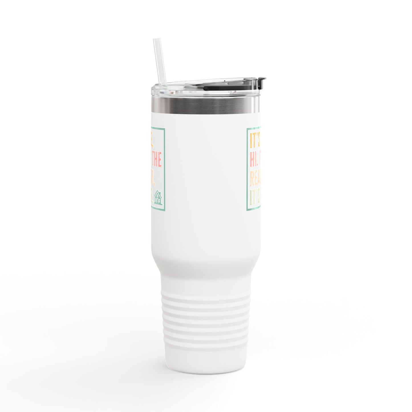 It’s Me. I’m the Realtor. Tumbler – 40 oz Stainless Steel Mug with Funny Pastel Text