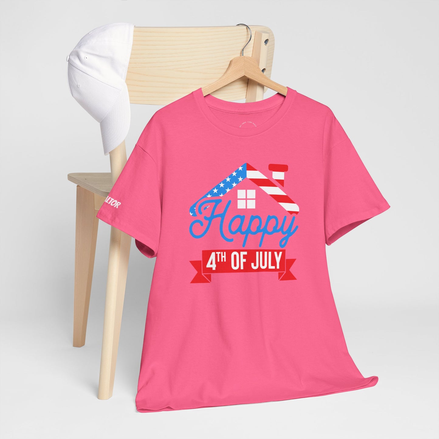 Happy 4th of July Realtor Tee – Stars, Stripes & Sold Signs