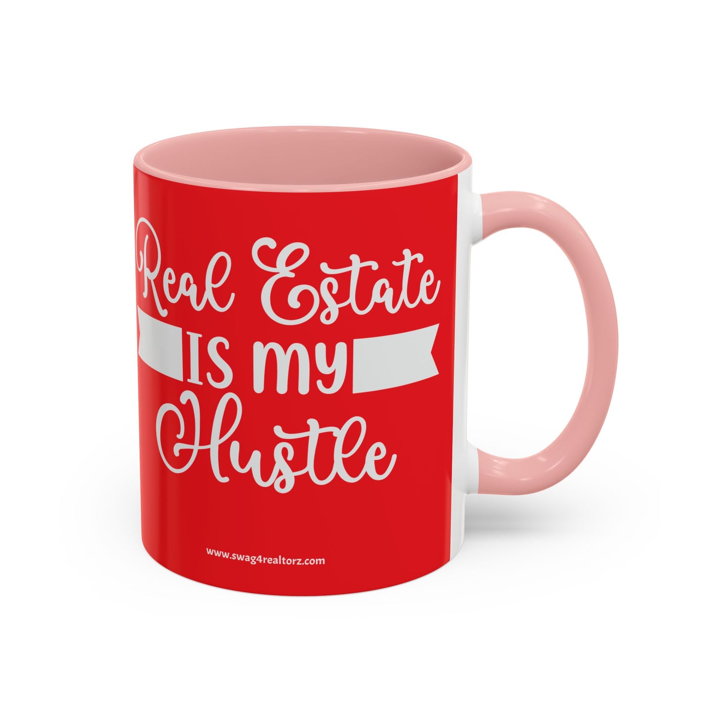 Real Estate Is My Side Hustle Realtor Accent Coffee Mug (11, 15oz)