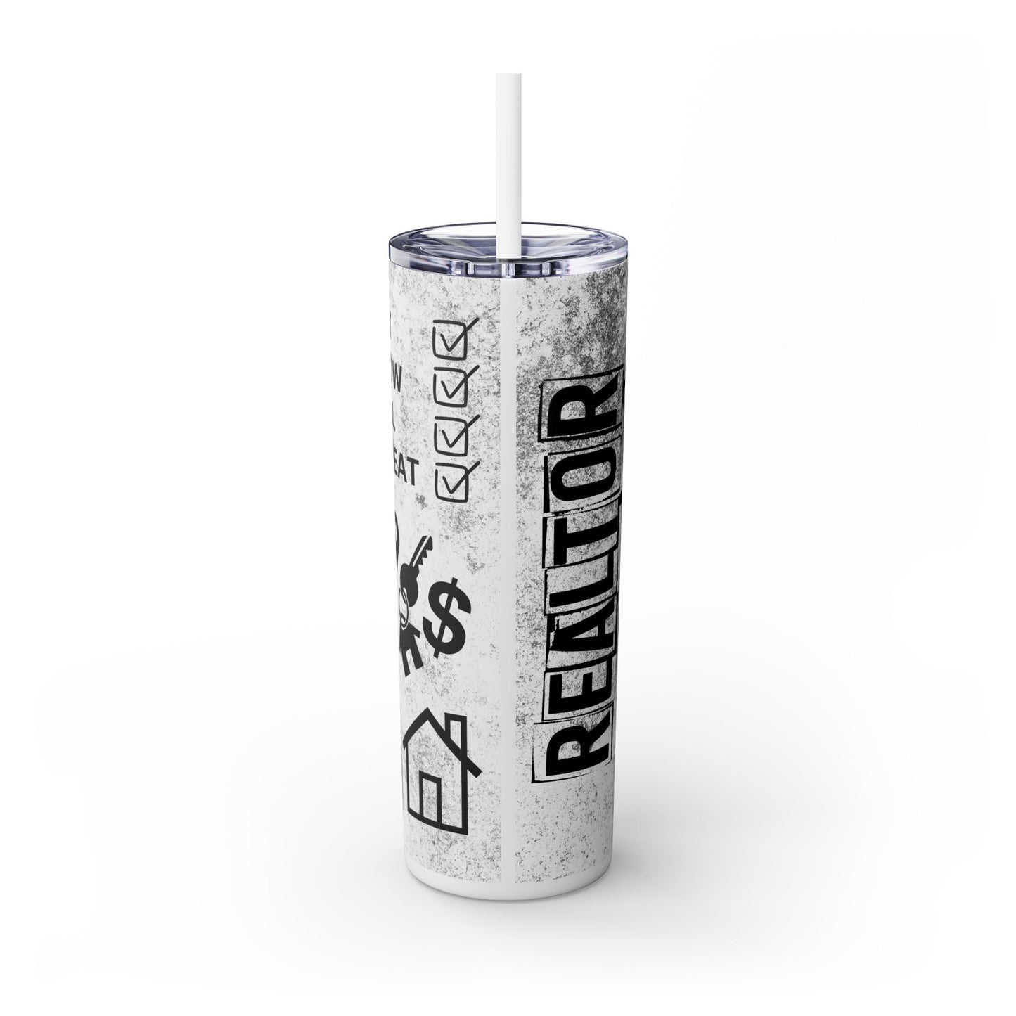 Realtor Life Tumbler – 20oz List, Show, Sell, Repeat Design for Real Estate Agents