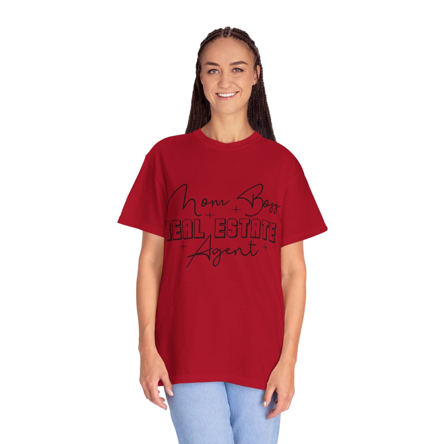 Mom Boss Real Estate Agent Garment-Dyed T-shirt