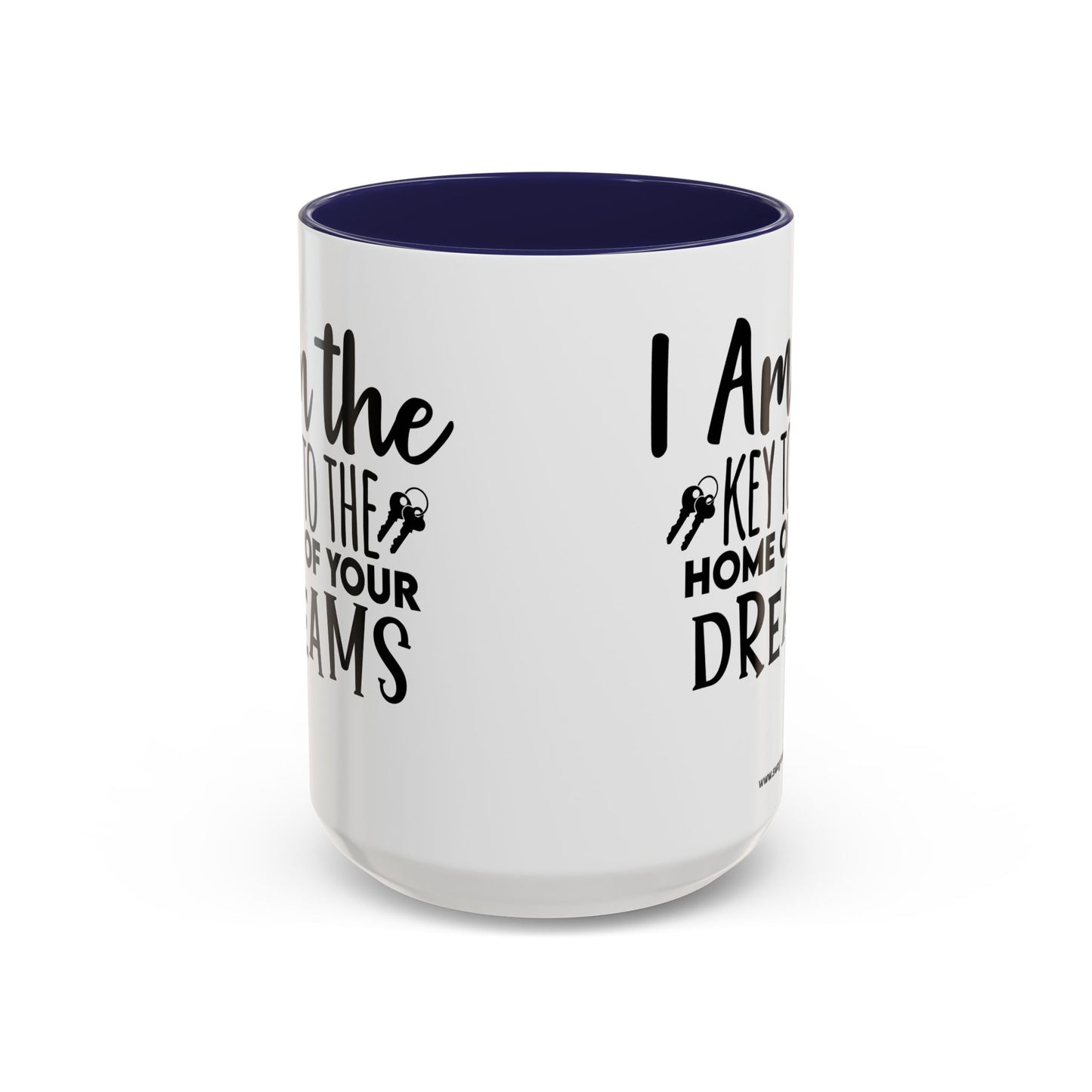 I Am The Key Realtor Accent Coffee Mug (11, 15oz)