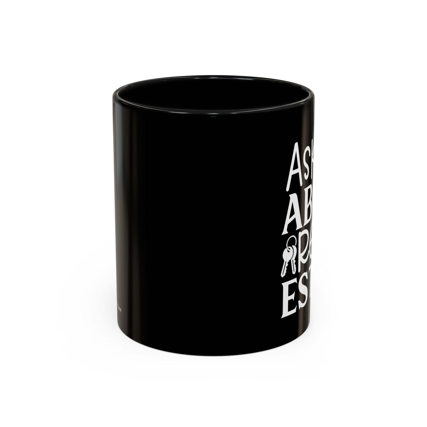 Ask Me About Real Estate Realtor Accent Coffee Mug (11, 15oz)