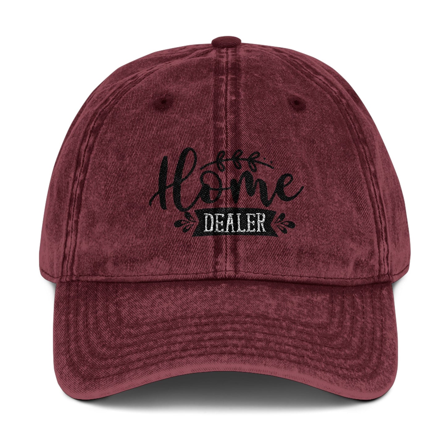 Home Dealer Hat – Real Estate Agent Script Font Cap