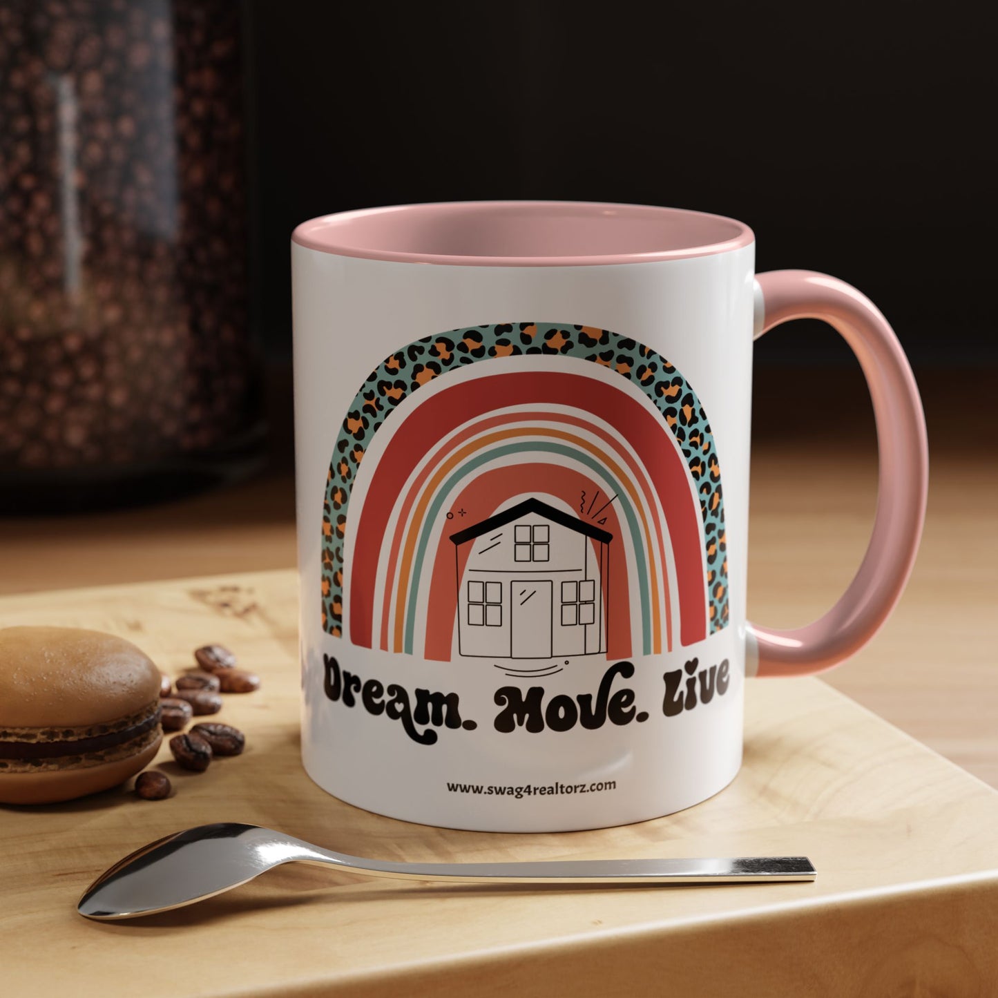 Dream Move Live Realtor Accent Coffee Mug (11, 15oz)