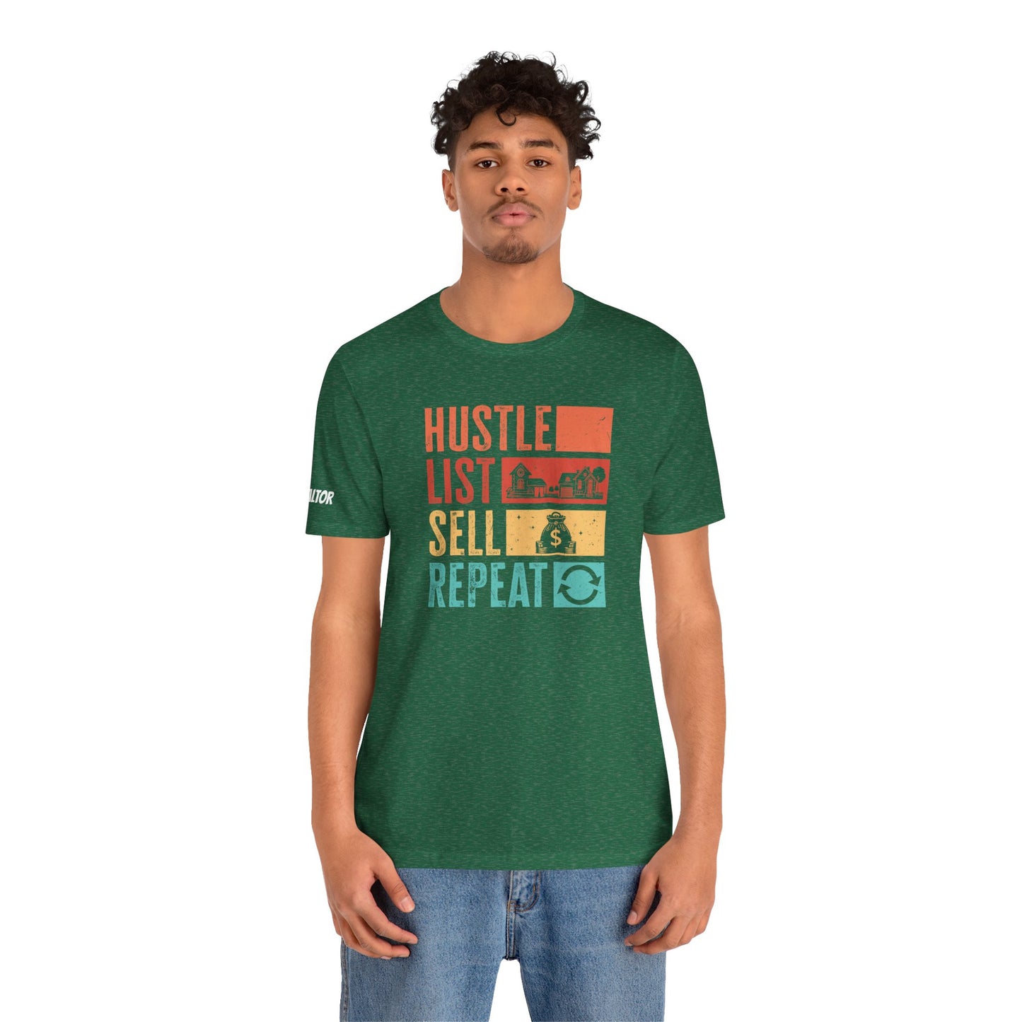 π‘ Hustle. List. Sell. Repeat. β The Official Realtor Mantra Tee! π‘