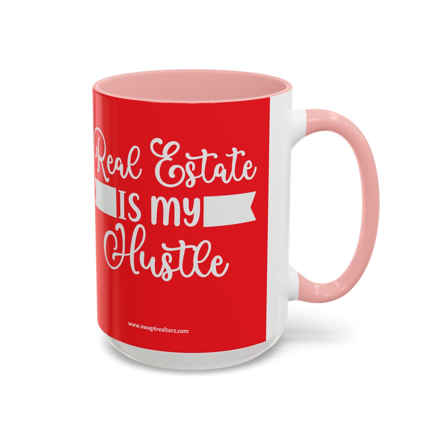 Real Estate Is My Side Hustle Realtor Accent Coffee Mug (11, 15oz)