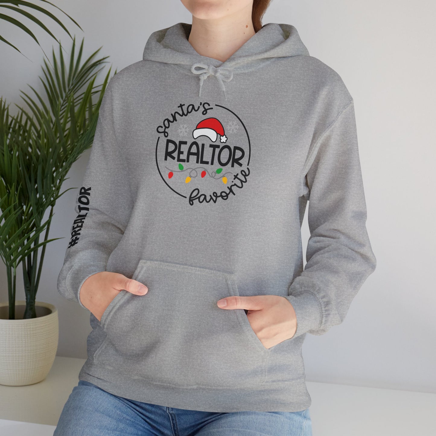 🎅 Santa’s Favorite Realtor Hoodie – Sleigh Listings in Style