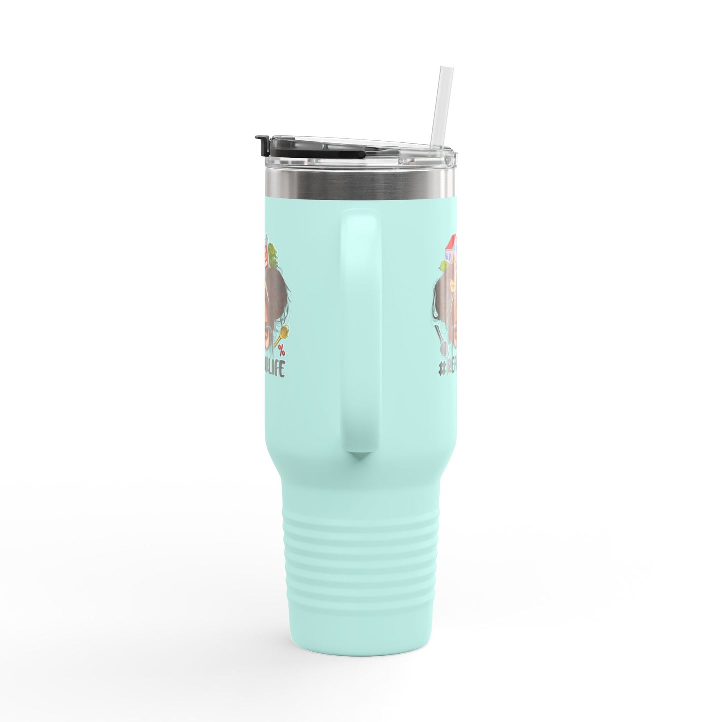 #REALTORLIFE 40oz Tumbler β The Messy Hair Hustle Cup πββοΈβπ‘