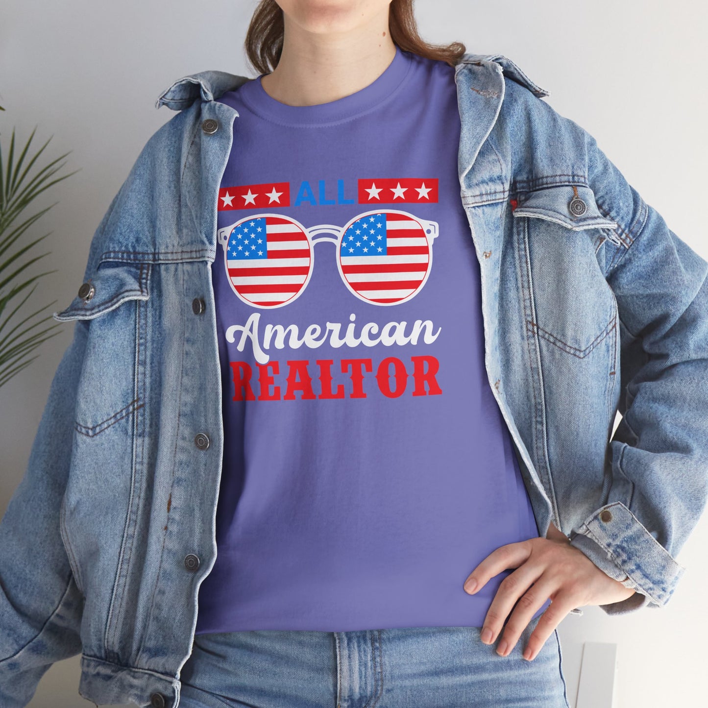 All American Realtor Tee – Selling Homes in Star-Spangled Style