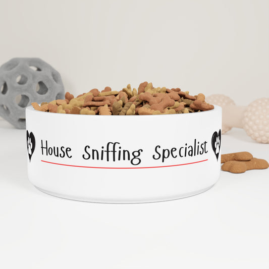 House Sniffing Specialist – Funny Realtor Dog Bowl