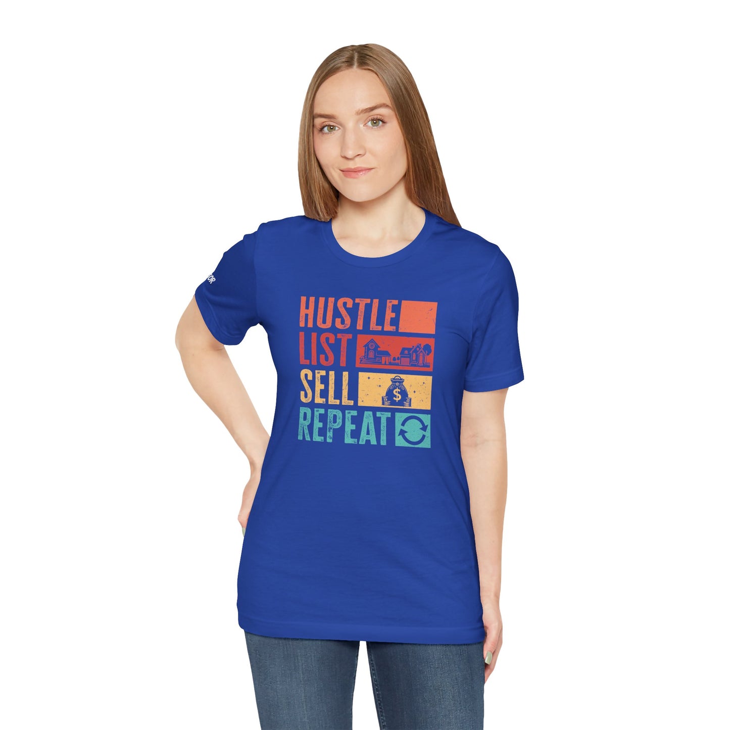 π‘ Hustle. List. Sell. Repeat. β The Official Realtor Mantra Tee! π‘