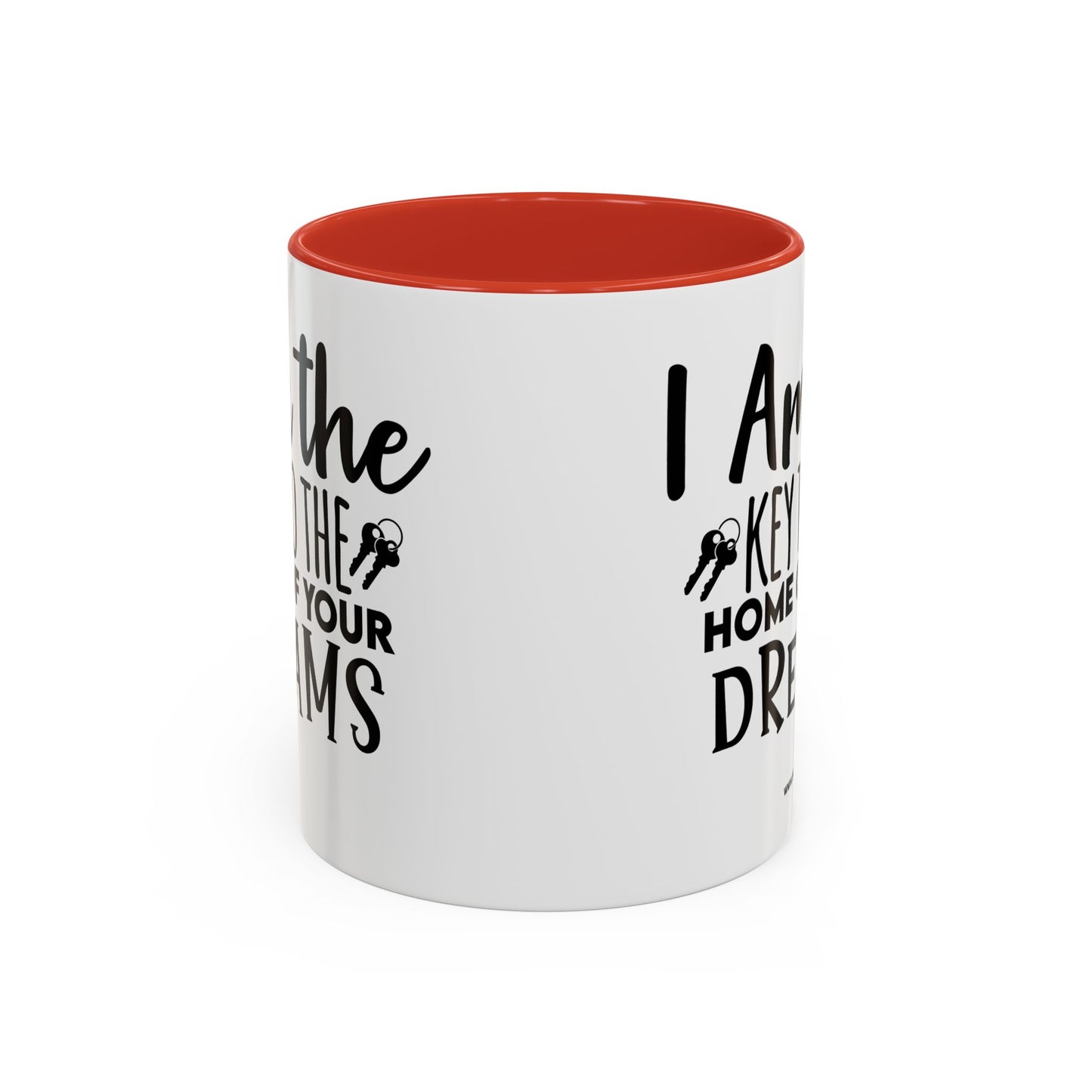 I Am The Key Realtor Accent Coffee Mug (11, 15oz)