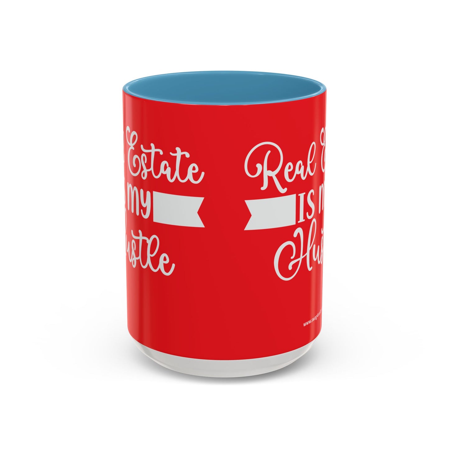 Real Estate Is My Side Hustle Realtor Accent Coffee Mug (11, 15oz)