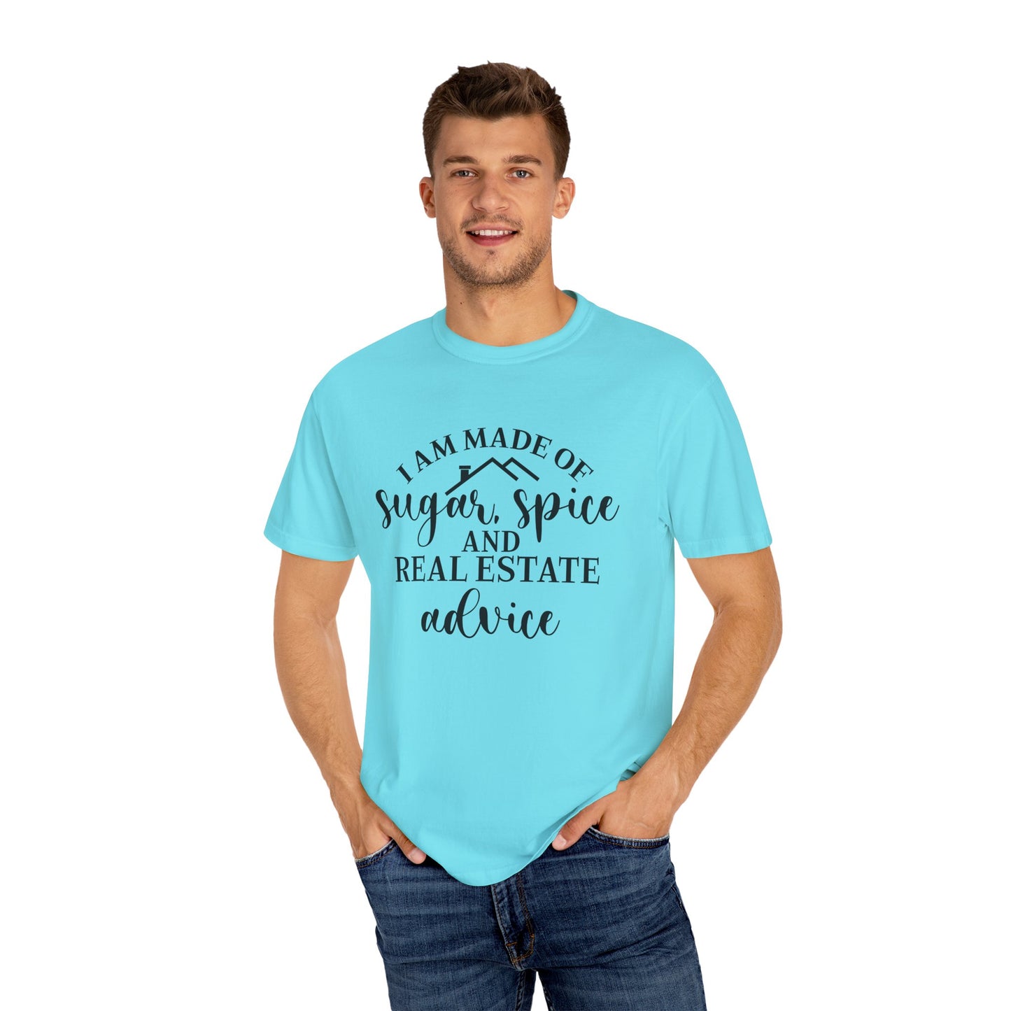 Made of Sugar, Spice, and Real Estate Advice Funny Real Estate T-Shirt