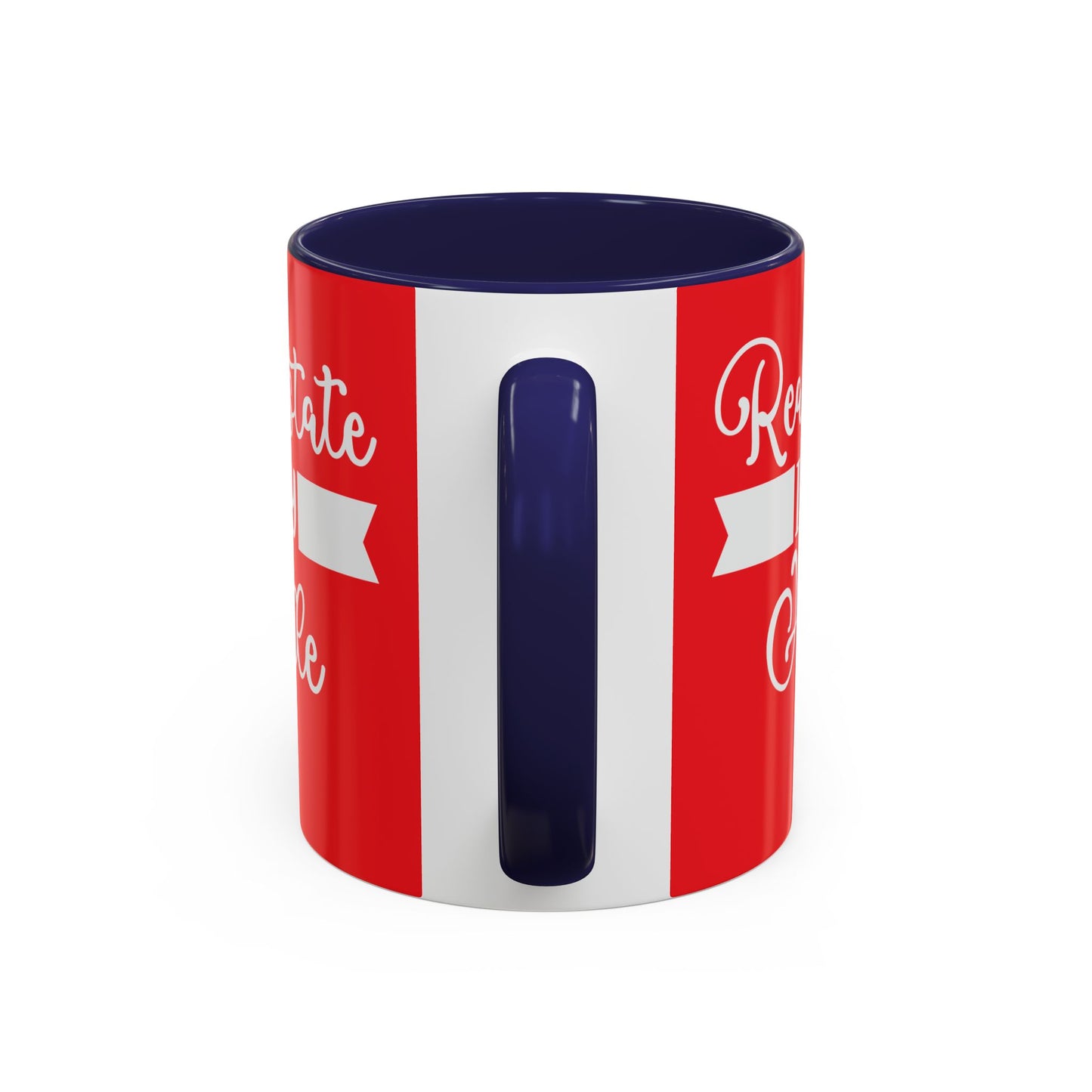 Real Estate Is My Side Hustle Realtor Accent Coffee Mug (11, 15oz)