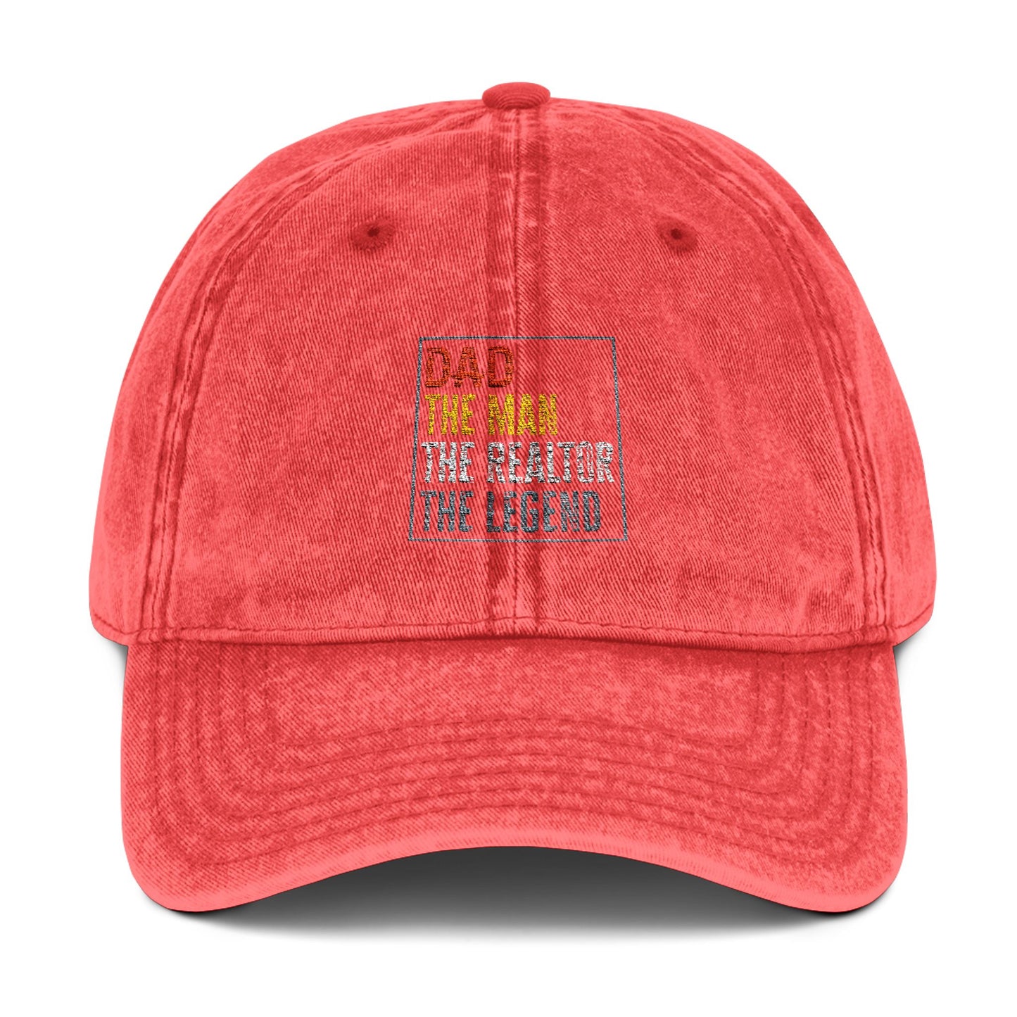Realtor Dad Hat – The Man. The Realtor. The Legend. Embroidered Cap